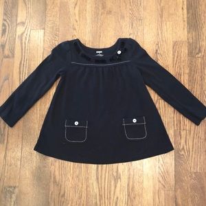 Girls Black Tunic Top